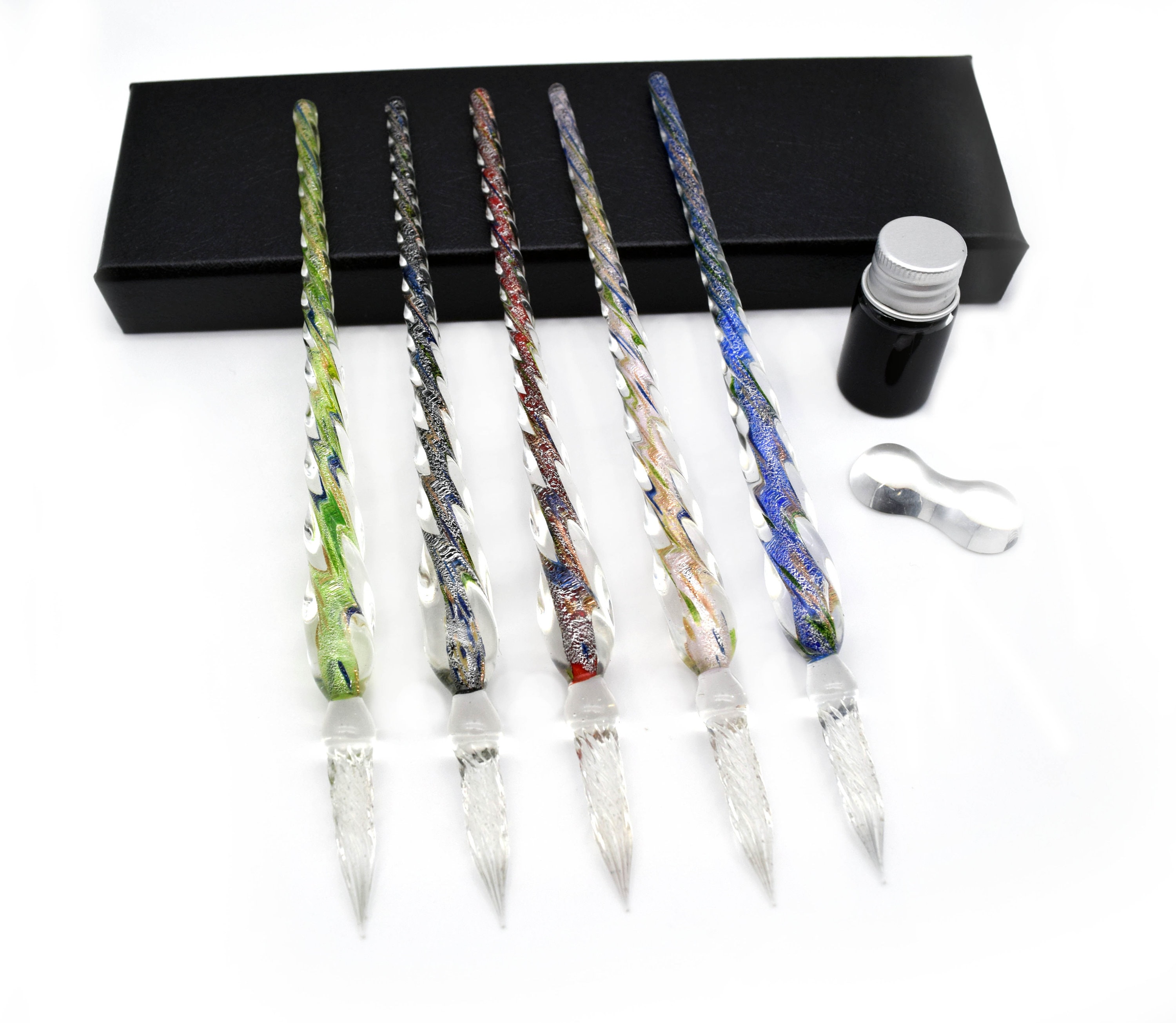 MysticArt™ Glass Calligraphy Pen Set with Ink and Pen Rest - Shop To Keep