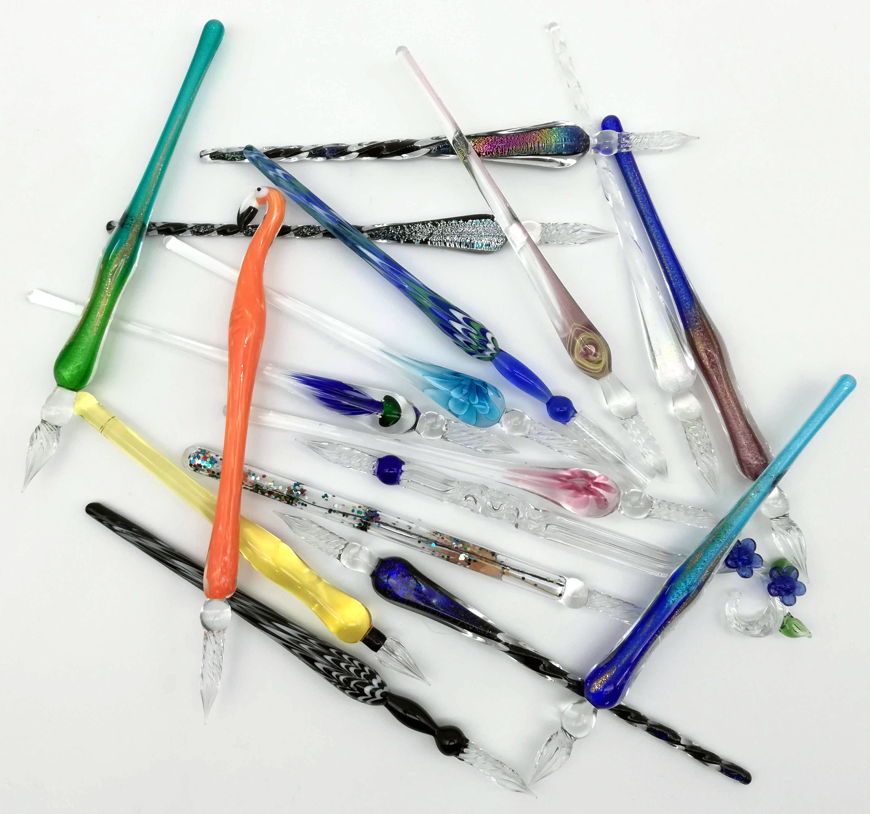 Glass Calligraphy Dip Pen & Ink Set Shimmering Colors – Nostalgic  Impressions