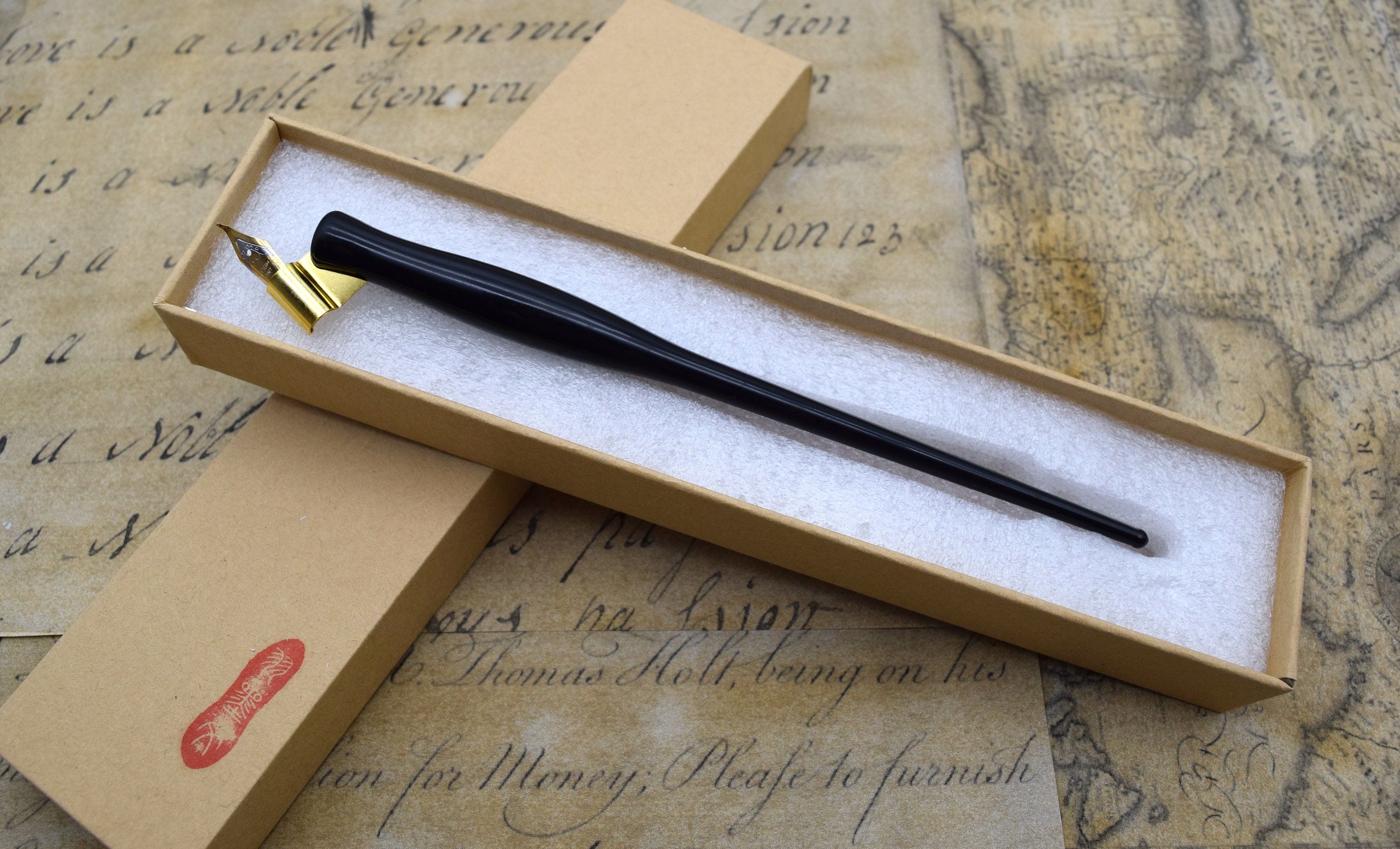 Black Oblique Pen Holder, Nib Holder, Calligraphy Pen Writing Christmas  Gift Set 