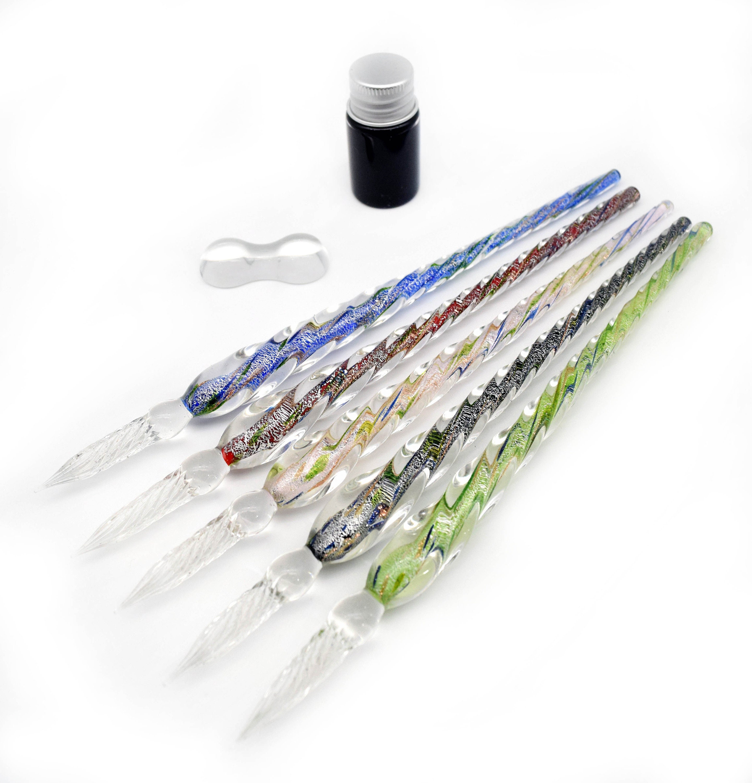 Glass Dip Pen Set - Glass Calligraphy Pen - Ink Pen - Oblique Pen - Gi –  LightningStore