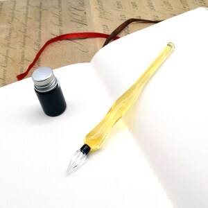 Gold Glass Dip Pen, Calligraphy Pen Set