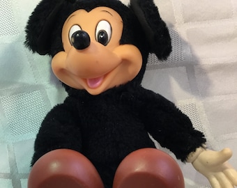 Vintage 1981 Mickey Mouse Plush Doll – Applause Disney Collectible – 15" Stuffed Toy