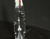 Joska Waldglashutte Bodenmais- Glaskunstwerkstatten Crystal Feather- Etched - Bleikristall