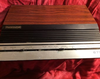 Vintage Telephone Answering Machine Dual Cassette Record-A-Call Remote 675