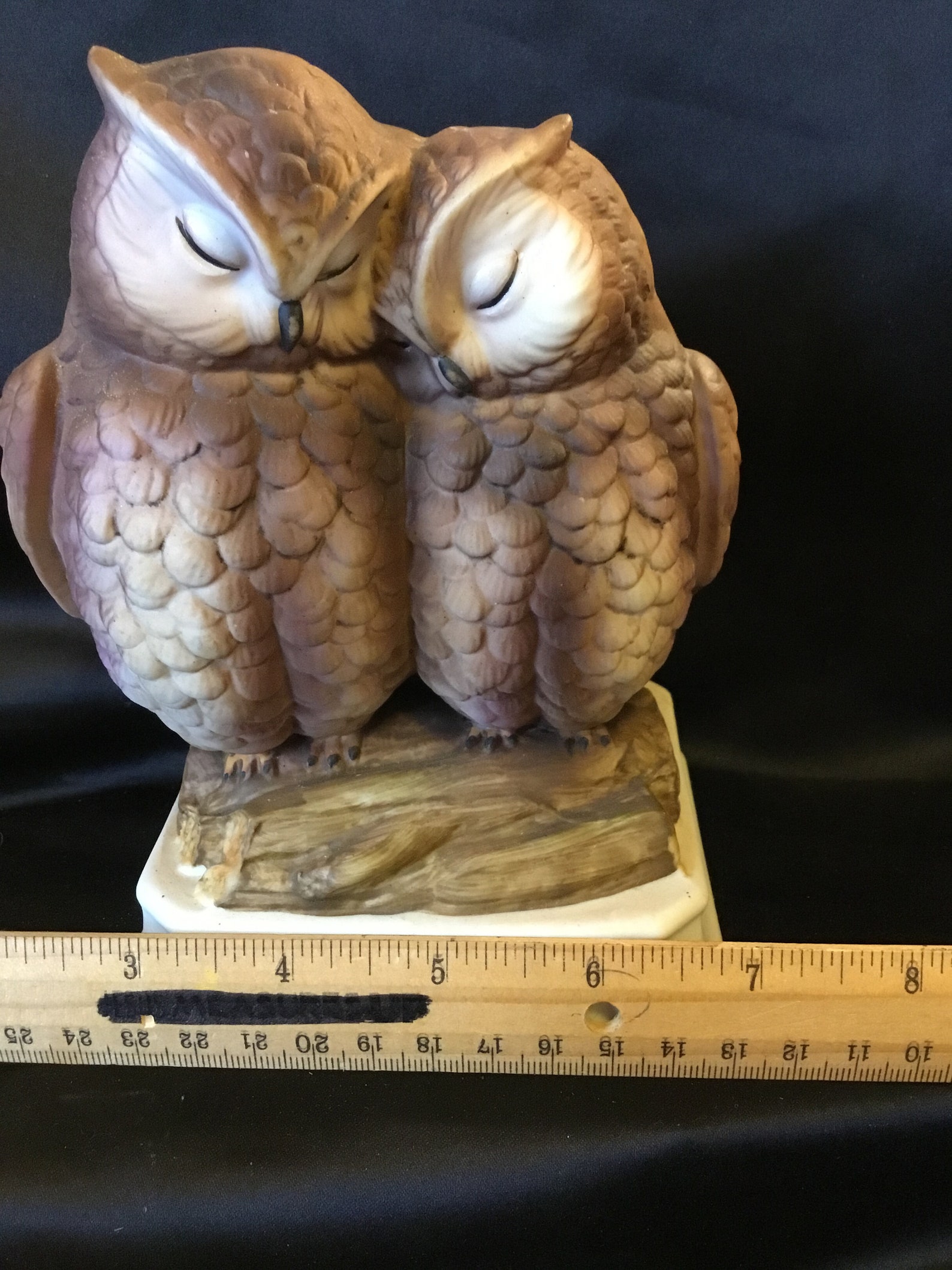 Vintage Gorham Japan Sleepy OWLS Musical Statue Figurine Japan Etsy