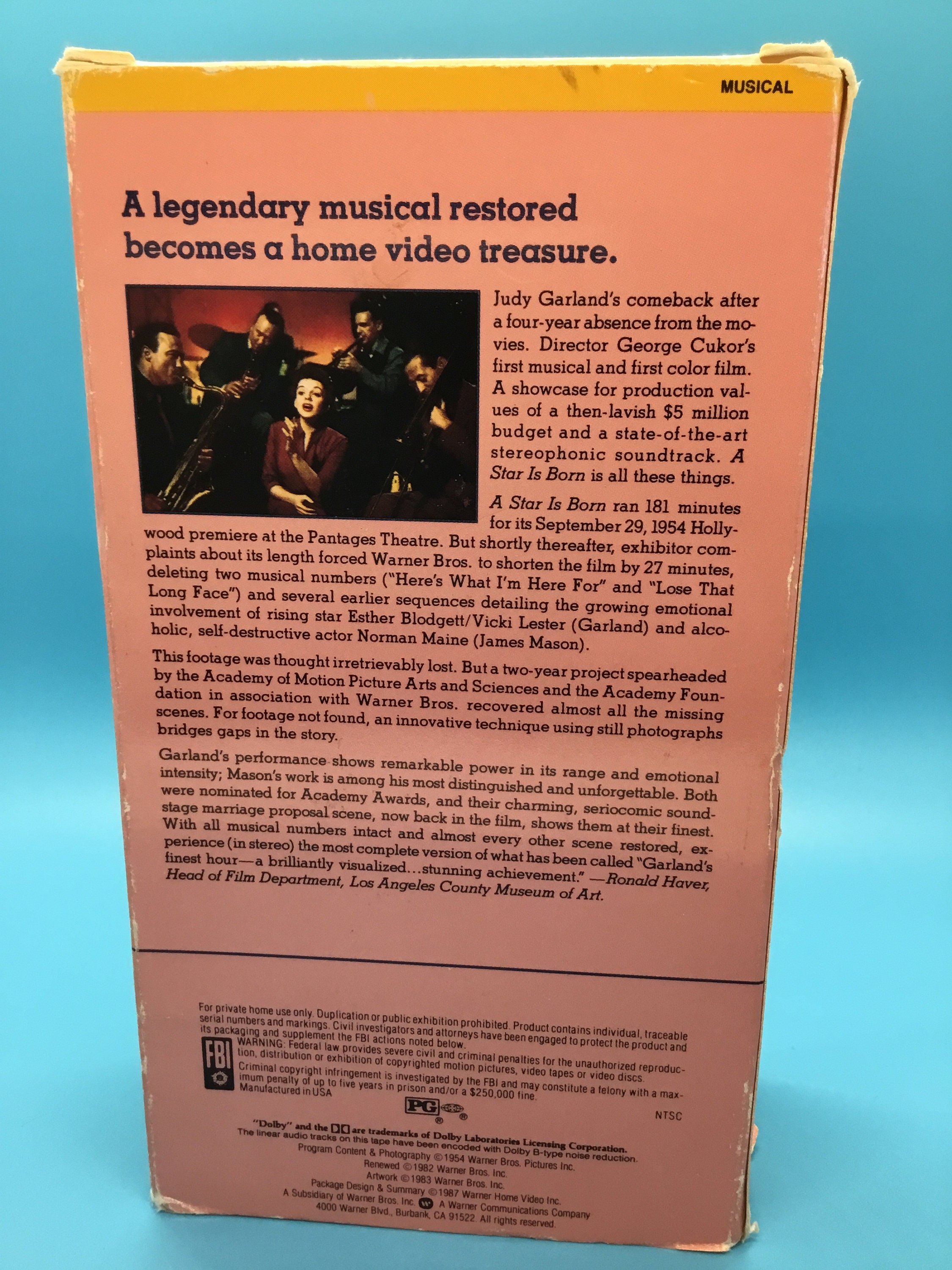 A Star Is Born Traduction Francais A Star is Born Judy Garland VHS 1987 Cassette enregistreur | Etsy