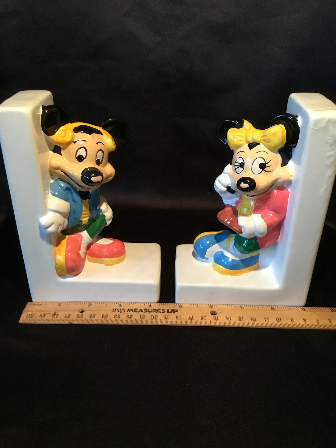 Vintage Disney Mickey & Minnie Mouse Bookends – Walt Disney Co. Taiwan ...