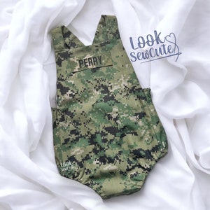 Macacão patriótico militar para recém-nascidos, Exército, Fuzileiros Navais, Marinha, Força Aérea, Guarda Costeira, para bebês e crianças pequenas, sem babados.