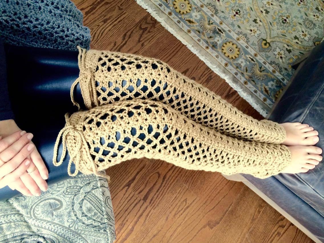 Lacy Thigh High Leg Warmer Crochet Pattern -  Canada
