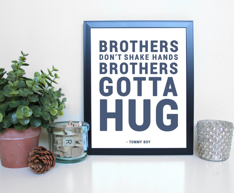 Tommy Boy Brothers Don't Shake Hands Film Movies Etsy