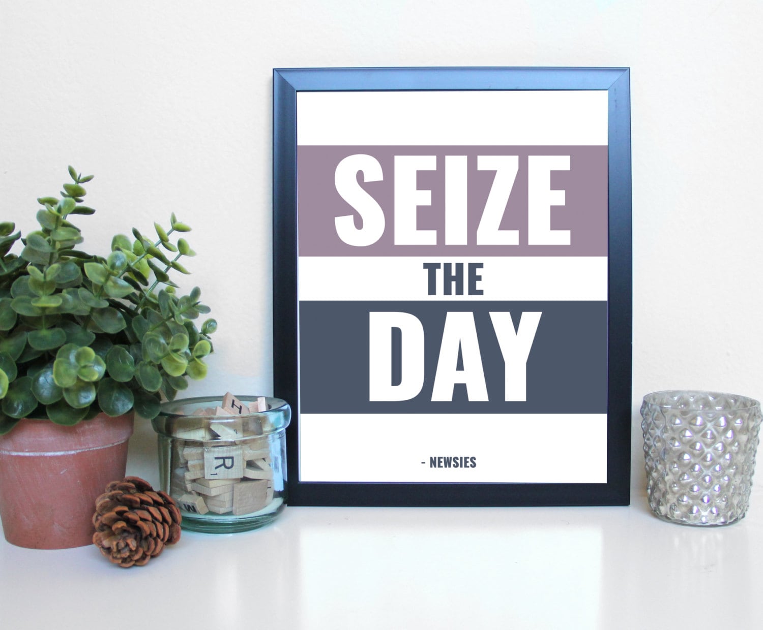 Newsies Seize The Day Broadway Musical Theatre Typography Etsy