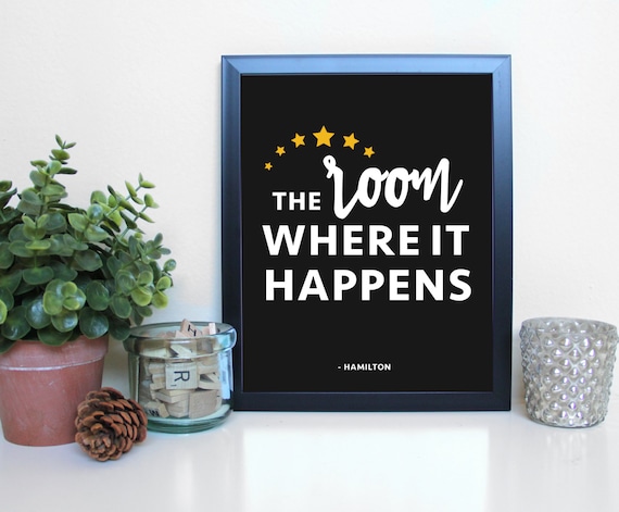 Hamilton The Room Where It Happens Broadway Musical Etsy Hamilton The Room Where It Happens Broadway Musical Etsy