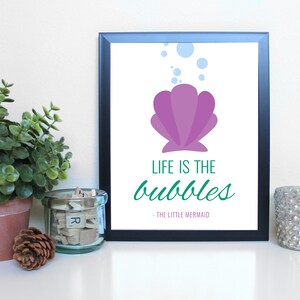 The Little Mermaid: Under the Sea, Musical Theatre, Broadway, Typography Printable, Instant Digital Download, Wall Art Print 8x10