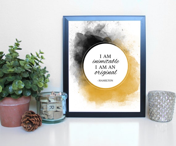 Hamilton: I Am Inimitable, Musical Theatre, Broadway, Typography