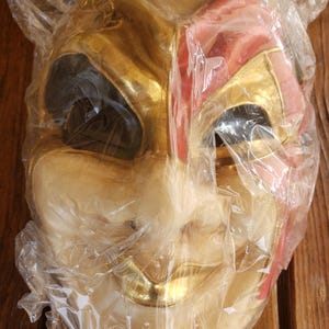 Vintage Venetian Style Mask | Italian Masquerade Mask | Elegant Carnival Mask for Ball, Wedding, Party, or Collector’s Display
