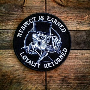 Reaper Crew Biker Patch - 4x1 Inch Iron On Or Sew On Vest Jacket Emblem