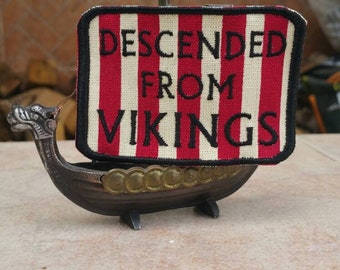 Abgestiegen von Wikinger Patch Biker heidnische nordische Mythologie heidnischen Asatru Wicca Nähen auf bestickten Abzeichen nördliche Tradition nordischen Berserker