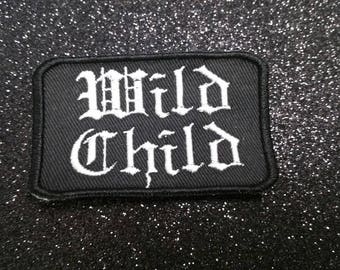 Wildes Kind Bestickt Alternative Badge Eltern Patch Biker Punk Parenting