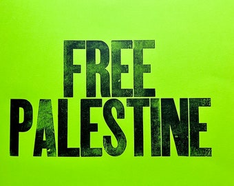 limited first run Free Palestine poster