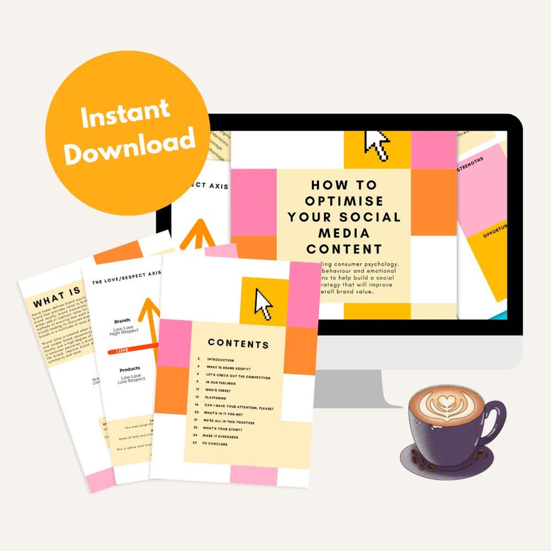 Social Media Content Marketing Digital Workbook Guide - How to Optimise ...