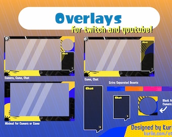 Splatoon 3 Stream Overlays - INSTANT DOWNLOAD!