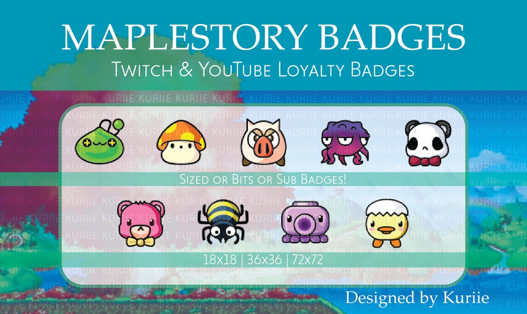 9 Omok Style Sub/bit Badges (maplestory) - INSTANT DOWNLOAD! - Etsy