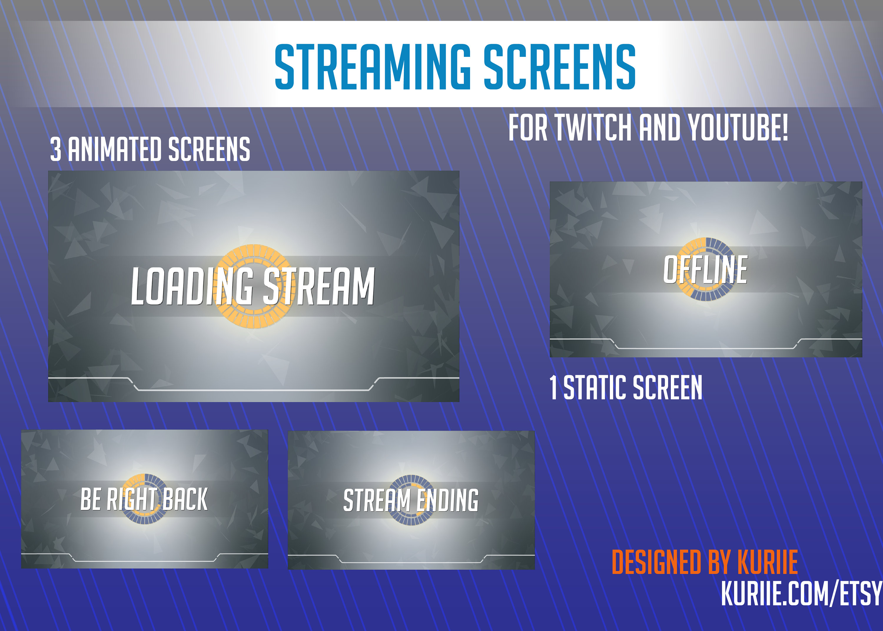 Overwatch Animated Screens for Livestreams 1 Static Offline Screen ...