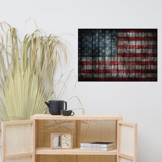American Flag Poster Etsy