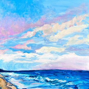 Ocean Beach Skyscape Art Print image 2