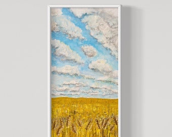 Wheat Field Wall Art | Kansas Plains Skyscape