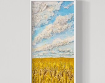 Wheat Field Wall Art | Kansas Plains Skyscape