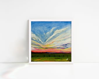 Prairie Sunrise Unframed Art Print