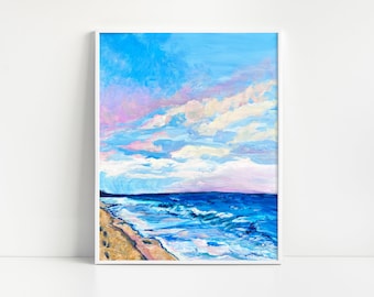 Ocean Beach Skyscape Art Print