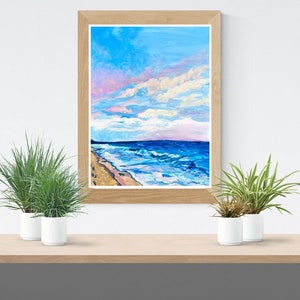 Ocean Beach Skyscape Art Print image 3