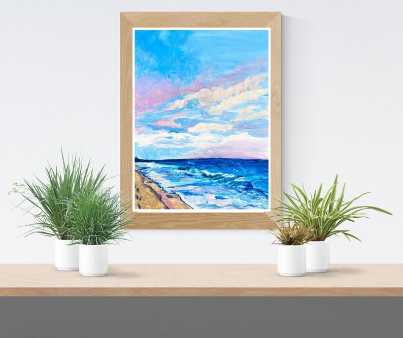 Ocean Beach Skyscape Art Print image 3