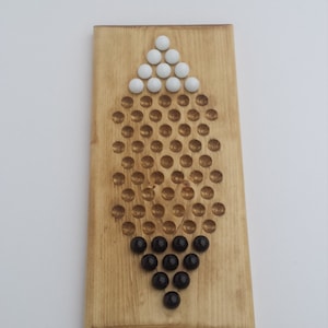 Two Player Chinese Checkers Board With Marbles