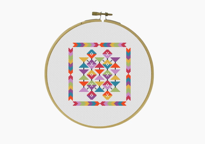 Cross Stitch Pattern, Modern Cross Stitch, GEOMETRIC AZTEC Cross Stitch