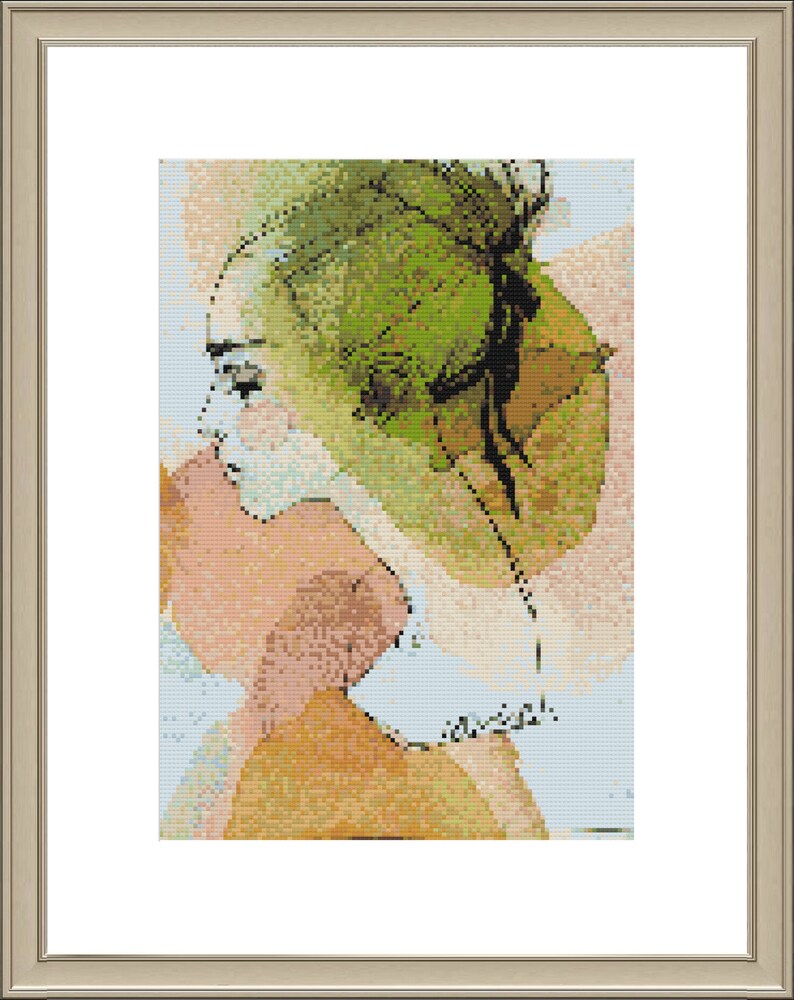 Cross Stitch Pattern Modern Cross Stitch Watercolour Cross - Etsy Australia