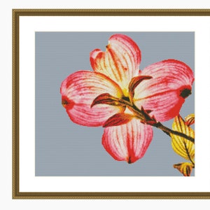 Cross Stitch Pattern, modern cross stitch, SUNLIT PETALS cross stitch chart - Downloadable PDF