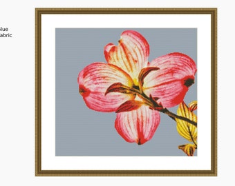 Cross Stitch Pattern, modern cross stitch, SUNLIT PETALS cross stitch chart - Downloadable PDF