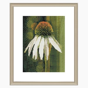 Cross Stitch Pattern, Modern Cross Stitch, Flower Cross Stitch - &#39;Summer Dance&#39; - Instant Download PDF