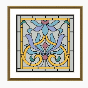 Cross Stitch Pattern, Modern cross stitch - NOUVEAU # 2 cross stitch pattern - Downloadable PDF