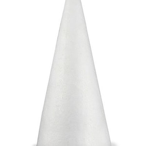 20pcs Styrofoam Cone Shaped Foam for DIY Craft Christmas Tree