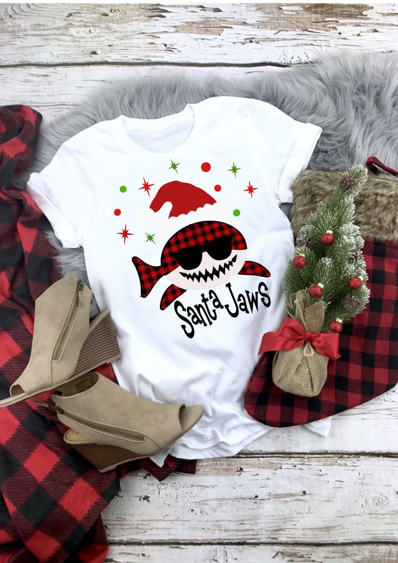 Download Santa Svg Shark Svg Santa Shark Svg Christmas Svg Boy | Etsy
