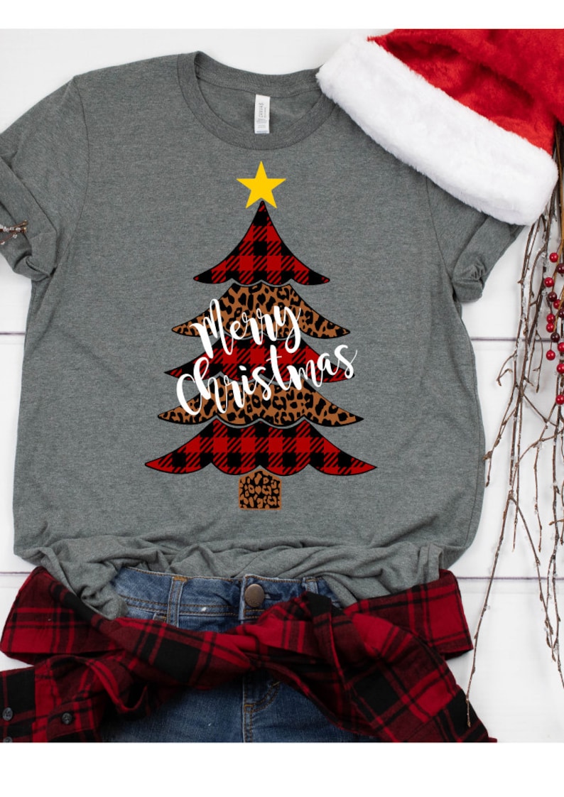 Download Buffalo Plaid Svg Leopard Print Svg Christmas Tree Svg | Etsy