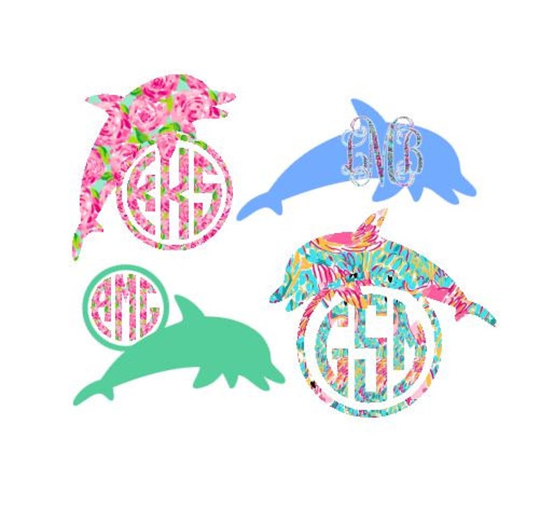 Download Dolphin Monogram SVG Dolphin Svg T Shirt Svg Instant | Etsy