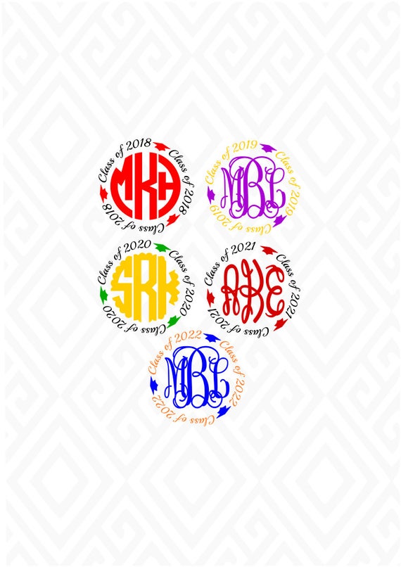 Free Free Graduation Monogram Svg 575 SVG PNG EPS DXF File