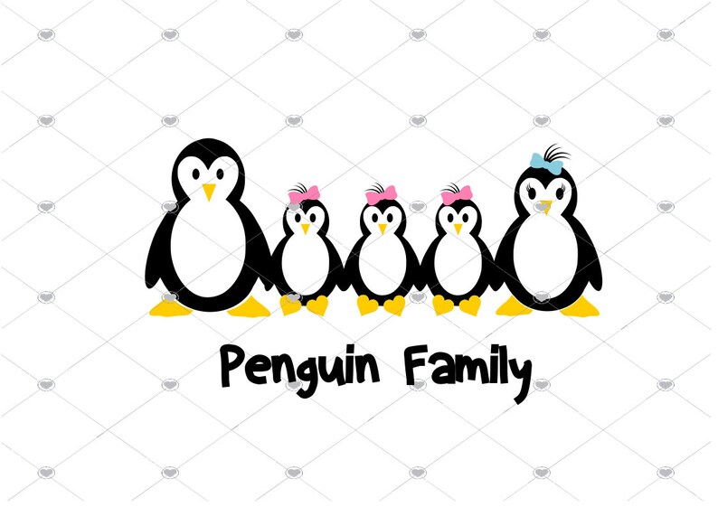 Download Penguin Family Svg Penguin Svg Penguin Clip Art Penguin Etsy PSD Mockup Templates