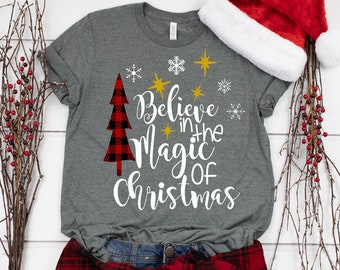 Christmas SVG, Believe in the Magic SVG, Christmas Clipart, Christmas Shirt Svg, Svg, Dxf, Ai, Pdf, Eps, Jpeg, Png, Digital Cut Files