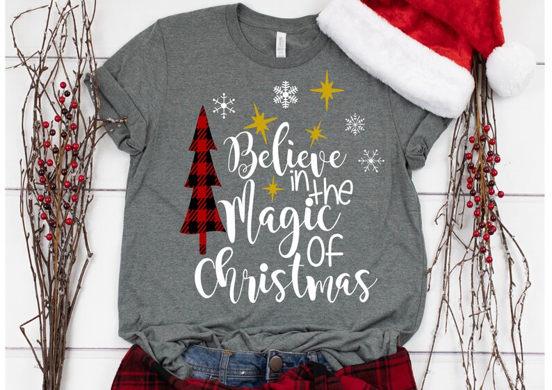 Download Christmas Svg Believe In The Magic Svg Christmas Clipart Etsy PSD Mockup Templates